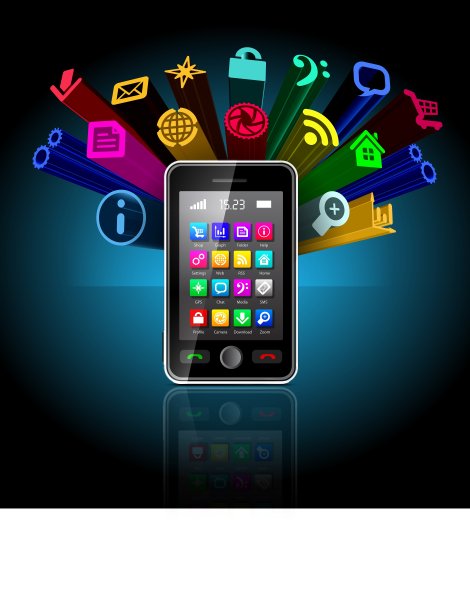 触摸屏智能手机图片下载