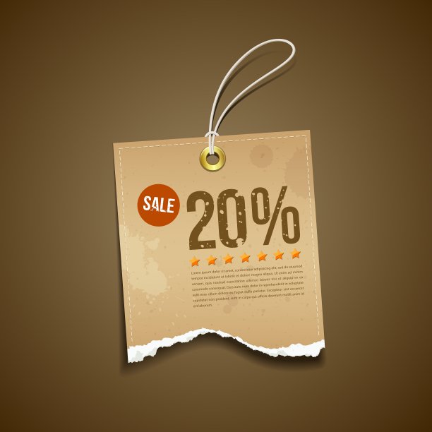 旧标签撕破棕色纸出售图片下载