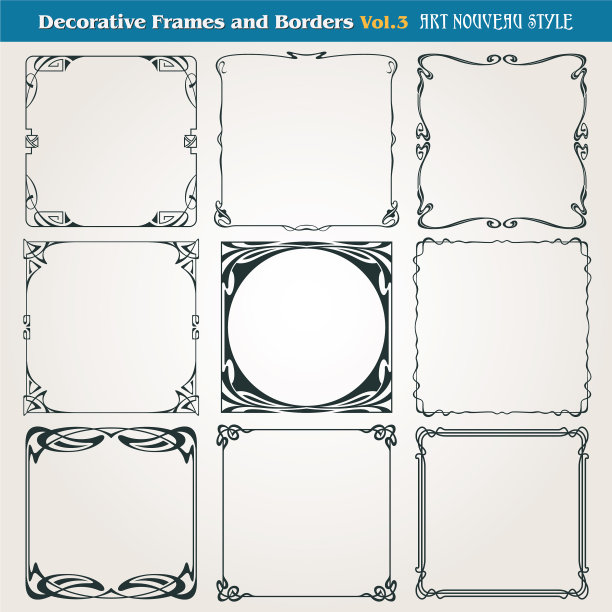 边界和框架艺术新风格图片下载