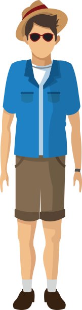 男性游客图标图片下载