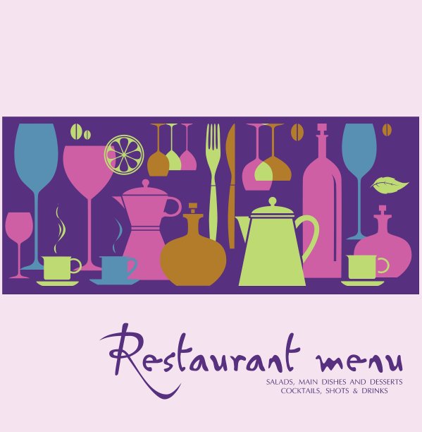 餐厅的菜单设计图片下载