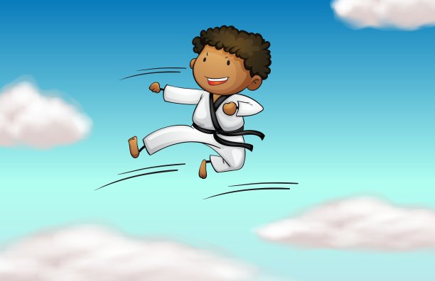 一个空手道的孩子图片下载