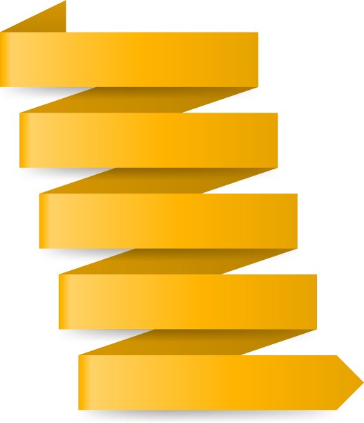 黄色的纸箭图片下载