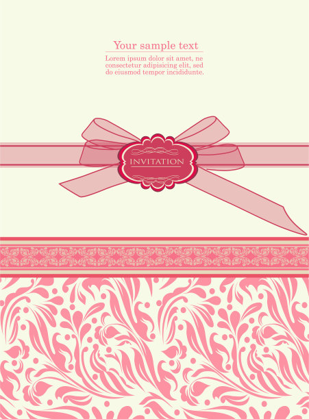 复古背景的邀请卡图片下载