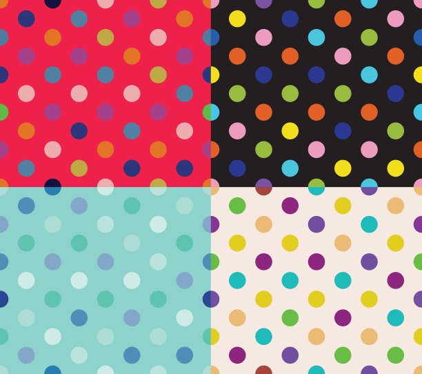 四套圆点花纹图片下载