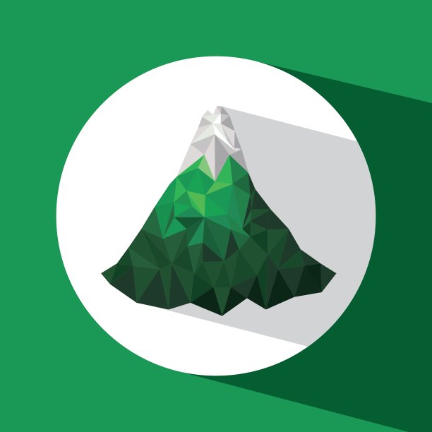 多山的地形设计图片下载