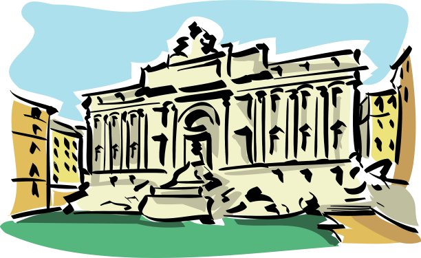 罗马许愿池图片下载