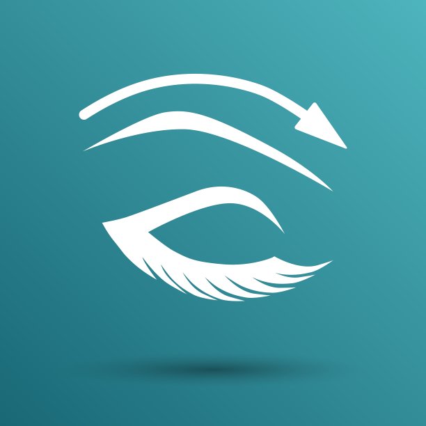 睫毛和眉毛睫毛眼睛图标化妆图片下载