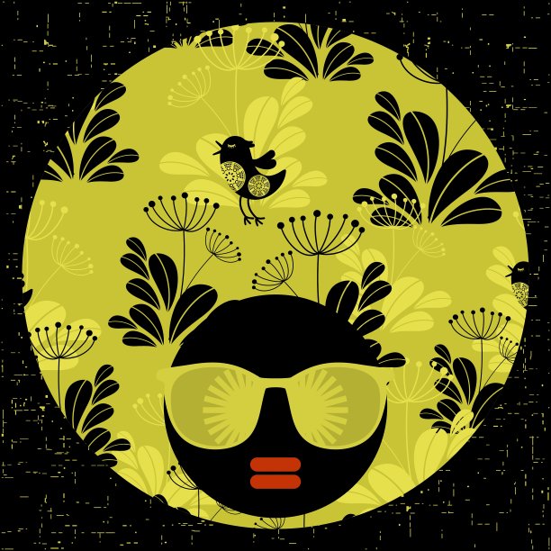 黑发女子，头发奇怪图片下载