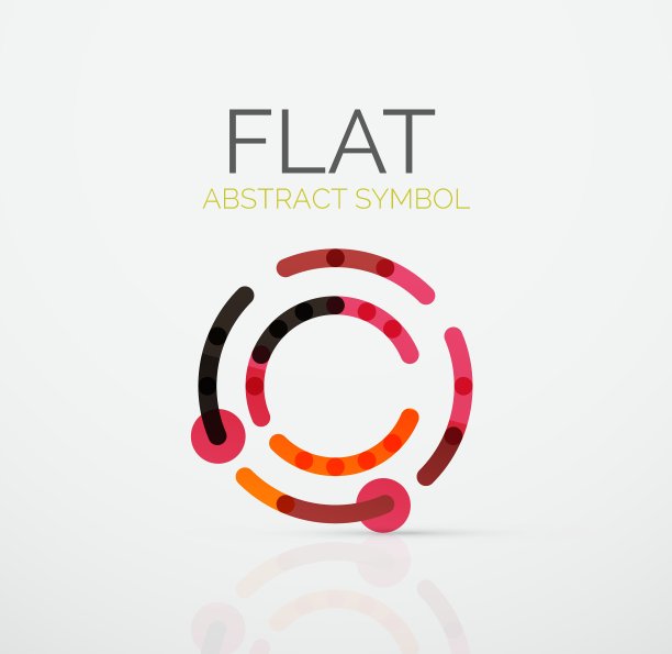 标志-抽象的极简线性平面设计图片下载