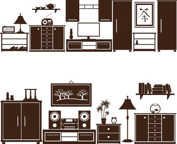 家具集eps10图片下载