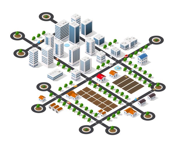 顶部的城市景观图片下载