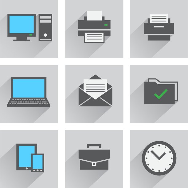 办公室图标设置图片下载