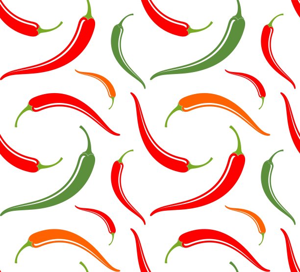 辣椒无缝图案图片下载