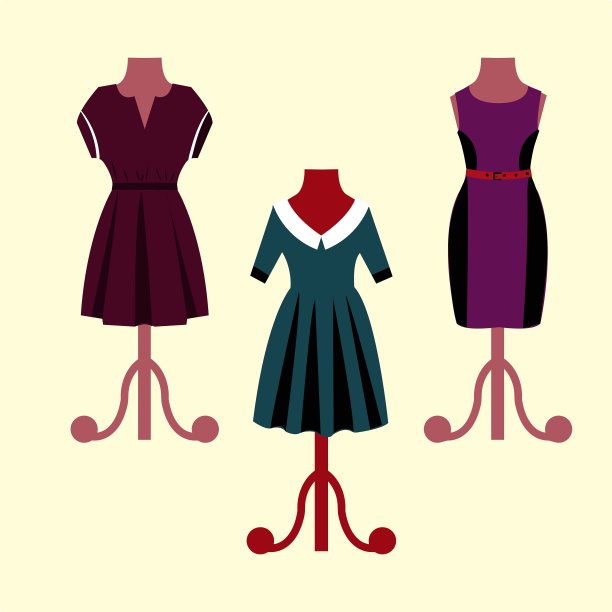 穿着晚礼服的人体模特图片下载