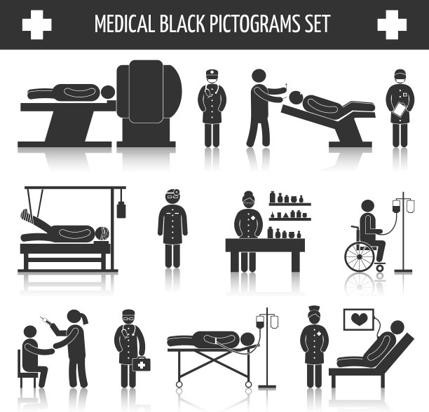 医用黑色象形图合集图片下载