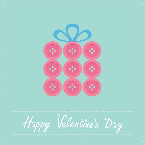 礼盒由白色按钮Appligue Dash图片下载