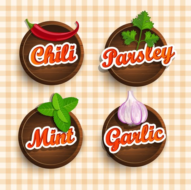 贴纸的香料图片下载