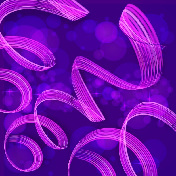 紫色扭曲的丝带抽象的背景图片下载