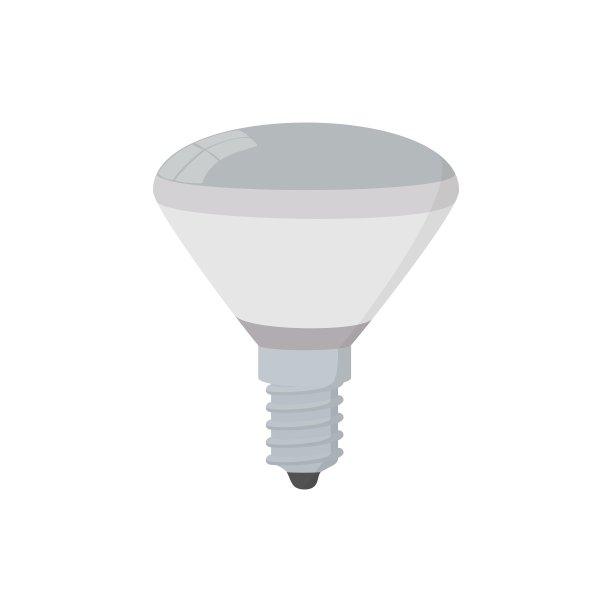 卡通发光LED灯泡图标图片下载