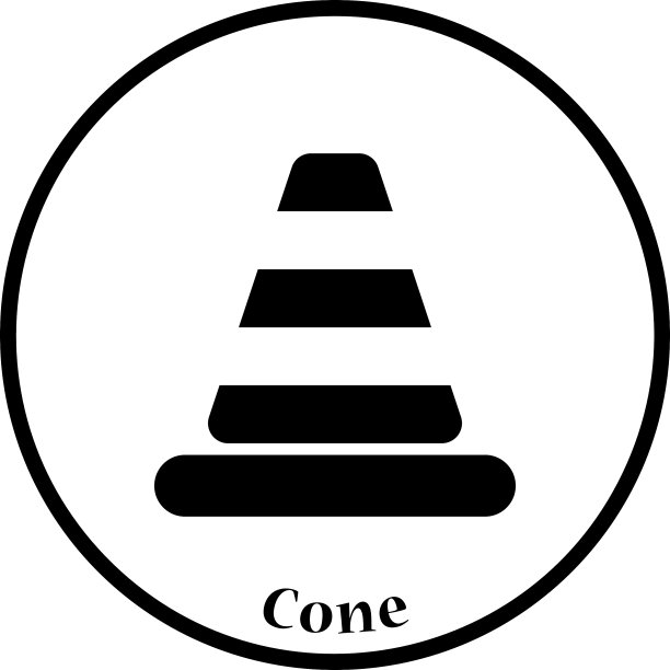 交通锥图标图片下载