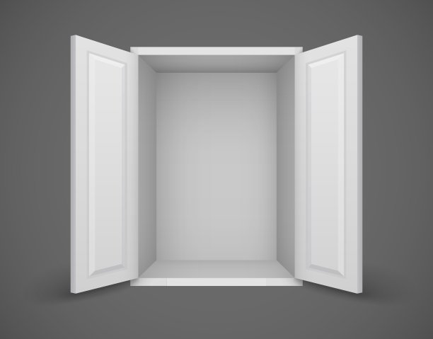 空的白色盒子打开图片下载