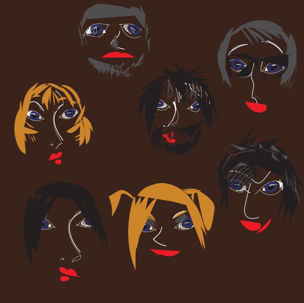 抽象的有趣的人物图片下载