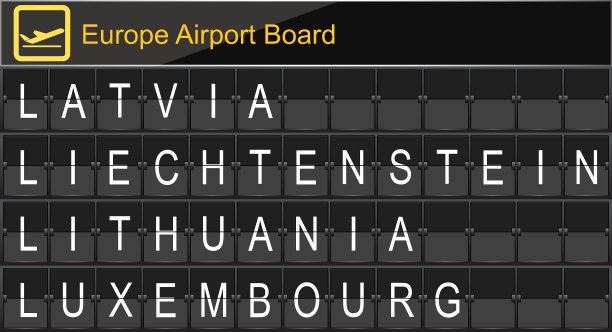 欧洲机场数字登机图片下载