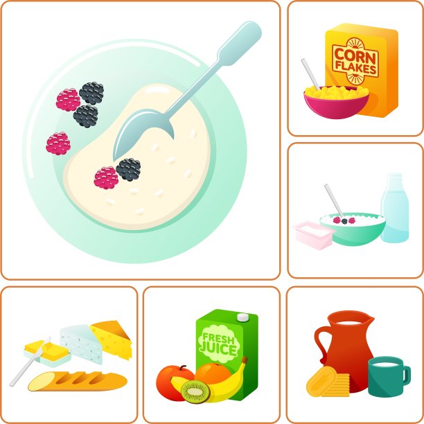 新鲜健康的早餐图片下载