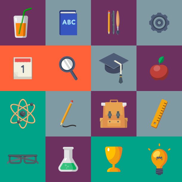开学季图标集图片下载