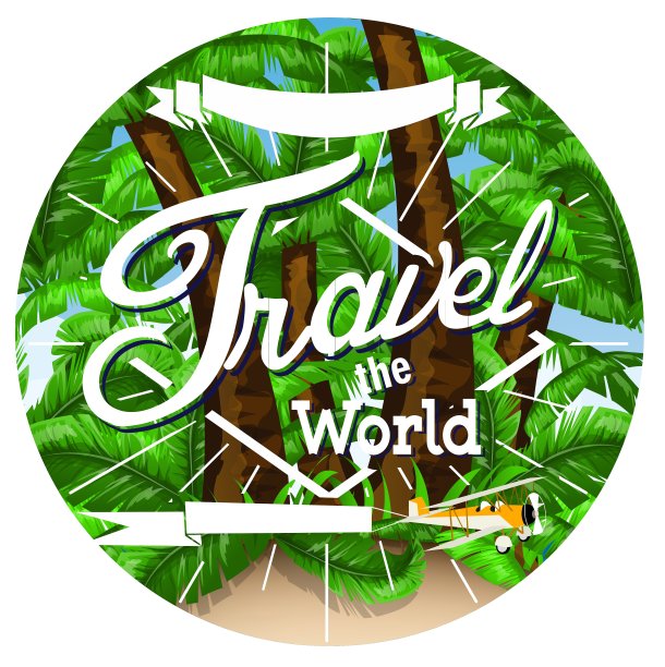 棕榈树旅行背景图片下载