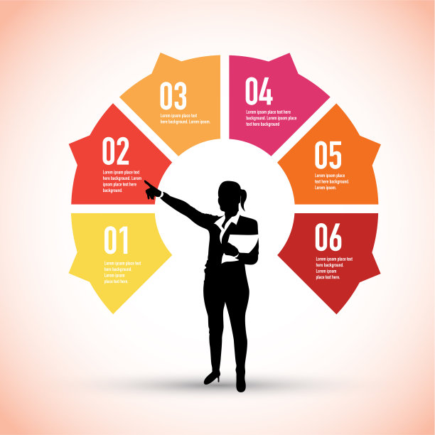 红色标志性的商业女性模特图片下载