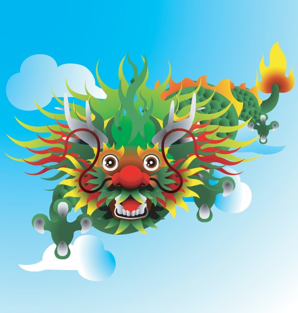 天上的龙图片下载