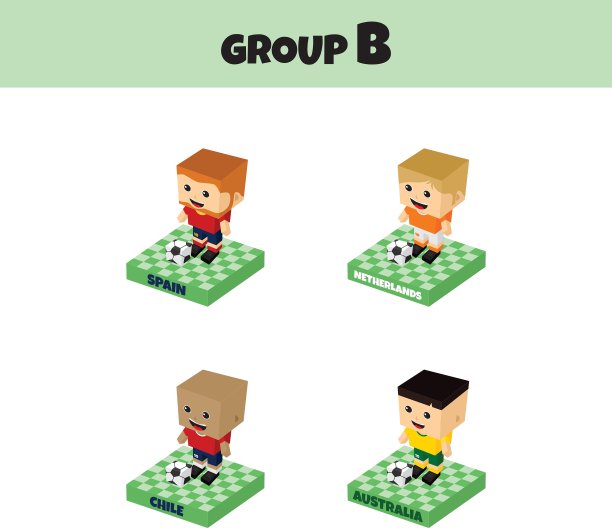 足球块等距卡通人物图片下载