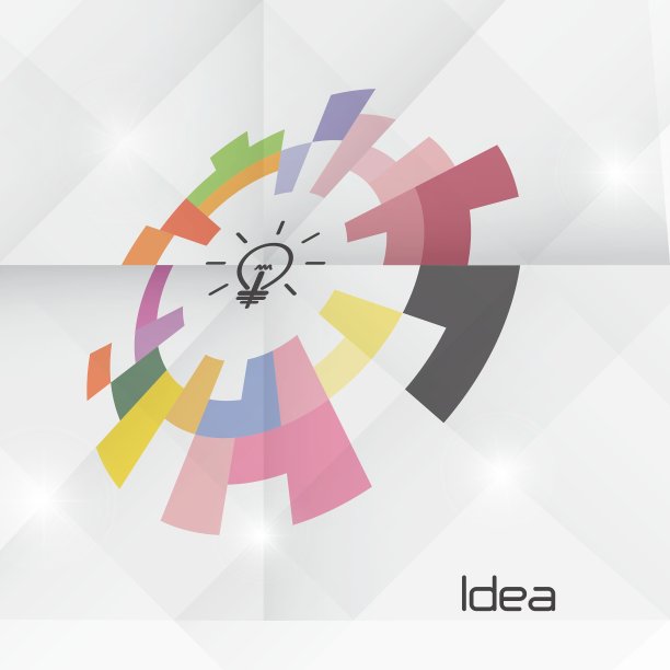 创意圆抽象标志设计图片下载