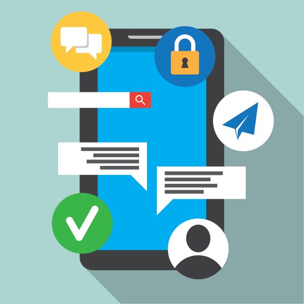 移动应用程序平面设计理念图片下载