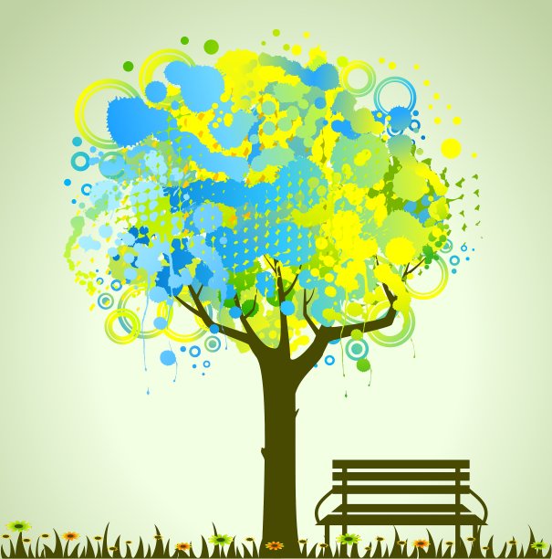 树的轮廓图片下载