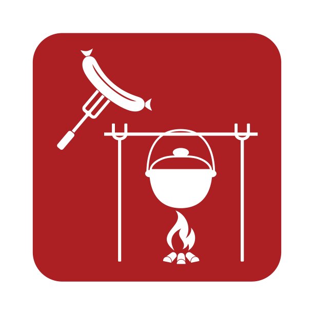 火锅和香肠图标图片下载