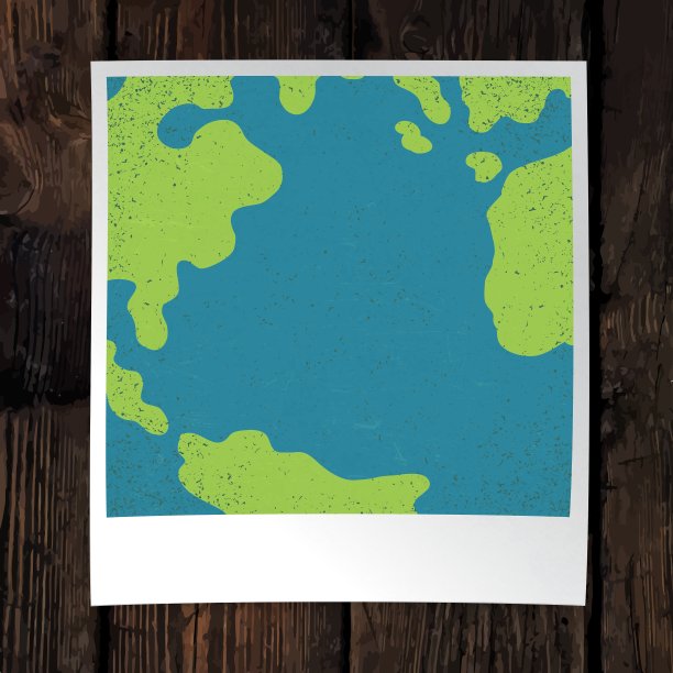 地球快照特写照片框架地球日图片下载