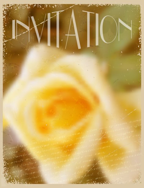 带有花卉背景的卡片或请帖图片下载