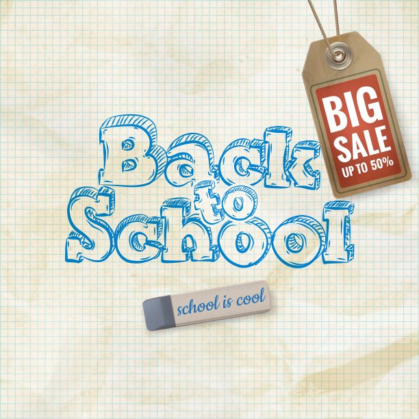 回校销售背景EPS 10图片下载