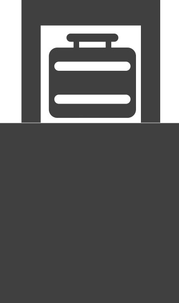 手提箱在安全扫描隔离图标设计图片下载