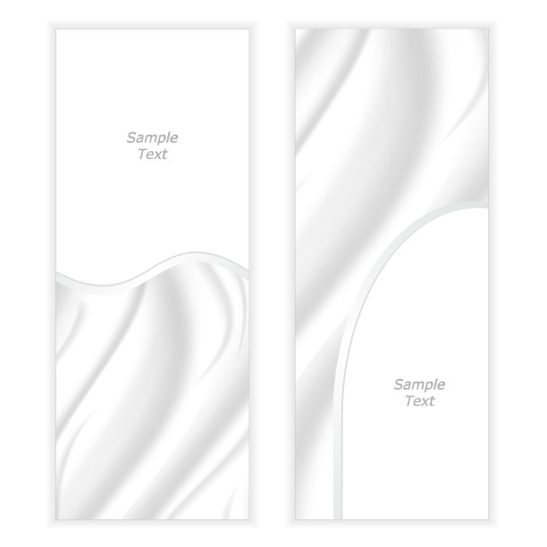 两幅高雅的竖旗都是丝绸做成的图片下载