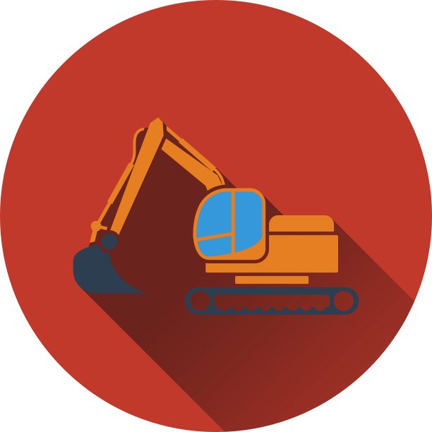 建筑推土机的图标图片下载