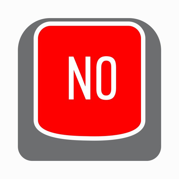 没有红色按钮图标的简单风格图片下载