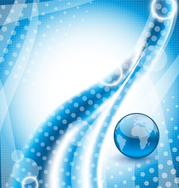 抽象名片与地球行星图片下载