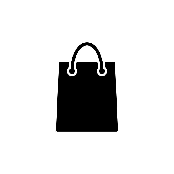 购物袋图标平面矢量模板设计新潮图片下载