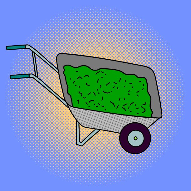 手推车波普艺术图片下载