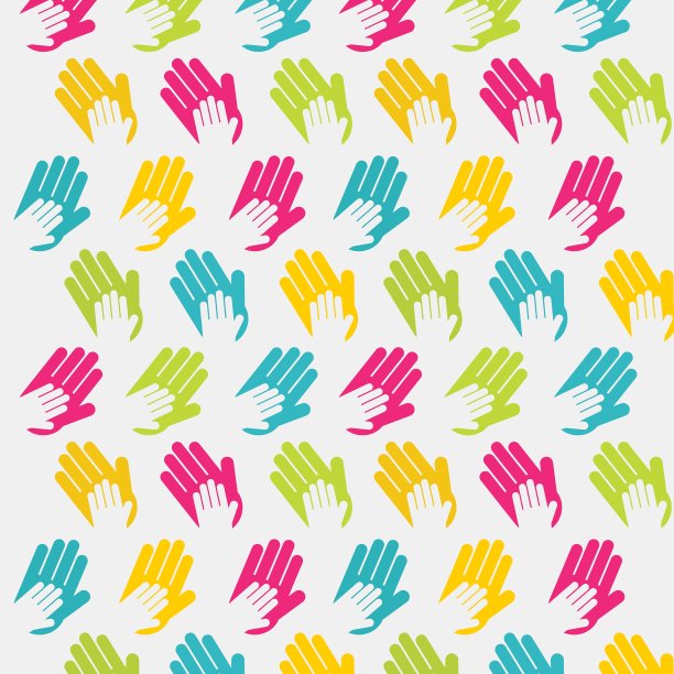 协作的手设计图片下载