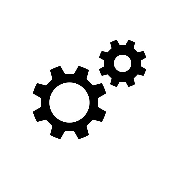 齿轮图标平面矢量模板设计流行图片下载